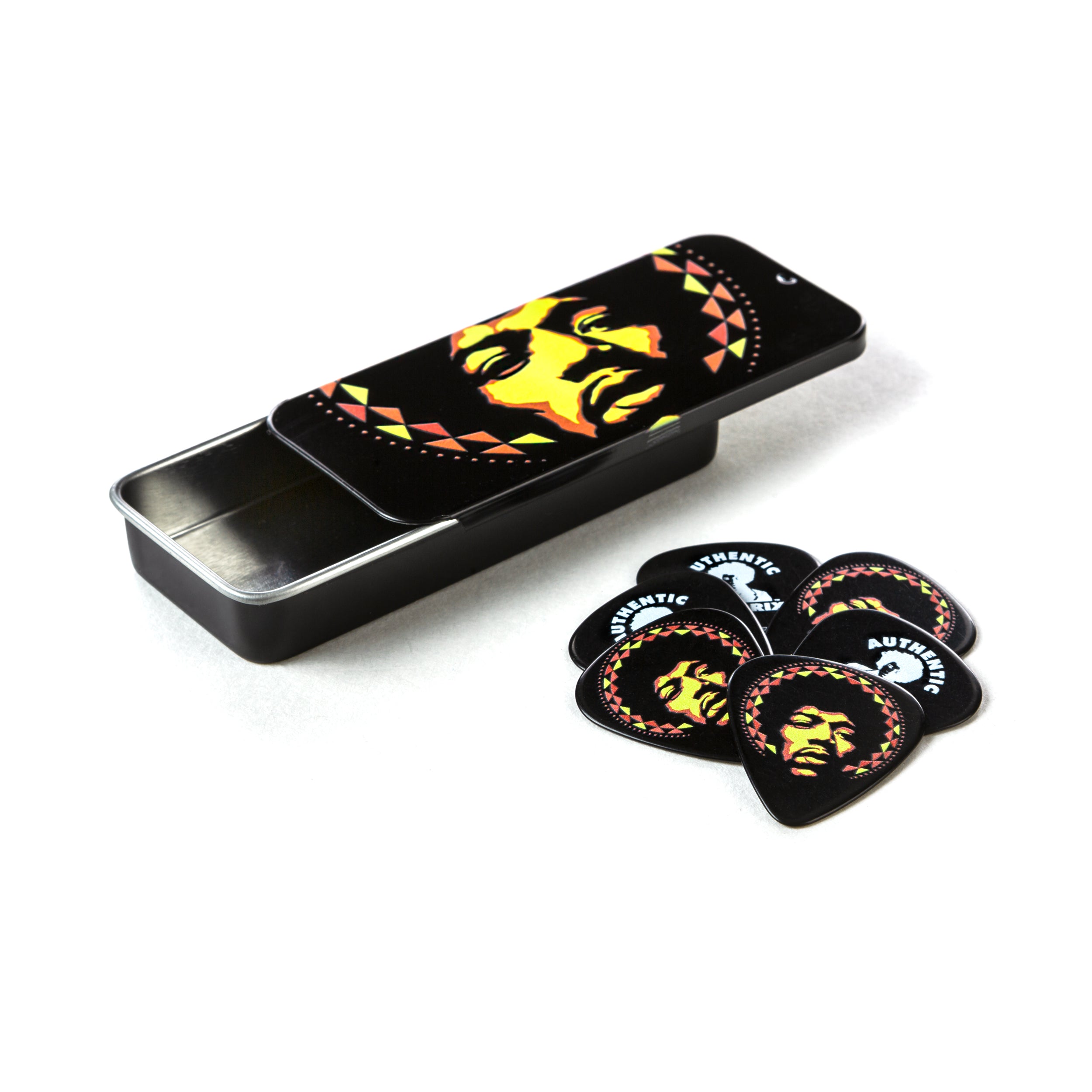 JIM DUNLOP | JT172 | Hendrix ’69 Psych Series Pick Tin. JIM DUNLOP | JT172 | Hendrix ’69 Psych Series Pick Tin.